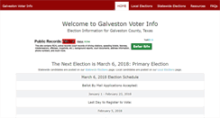 Desktop Screenshot of galvestonvoterinfo.com