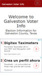 Mobile Screenshot of galvestonvoterinfo.com