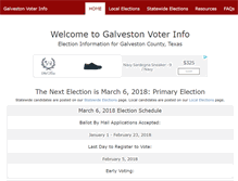 Tablet Screenshot of galvestonvoterinfo.com